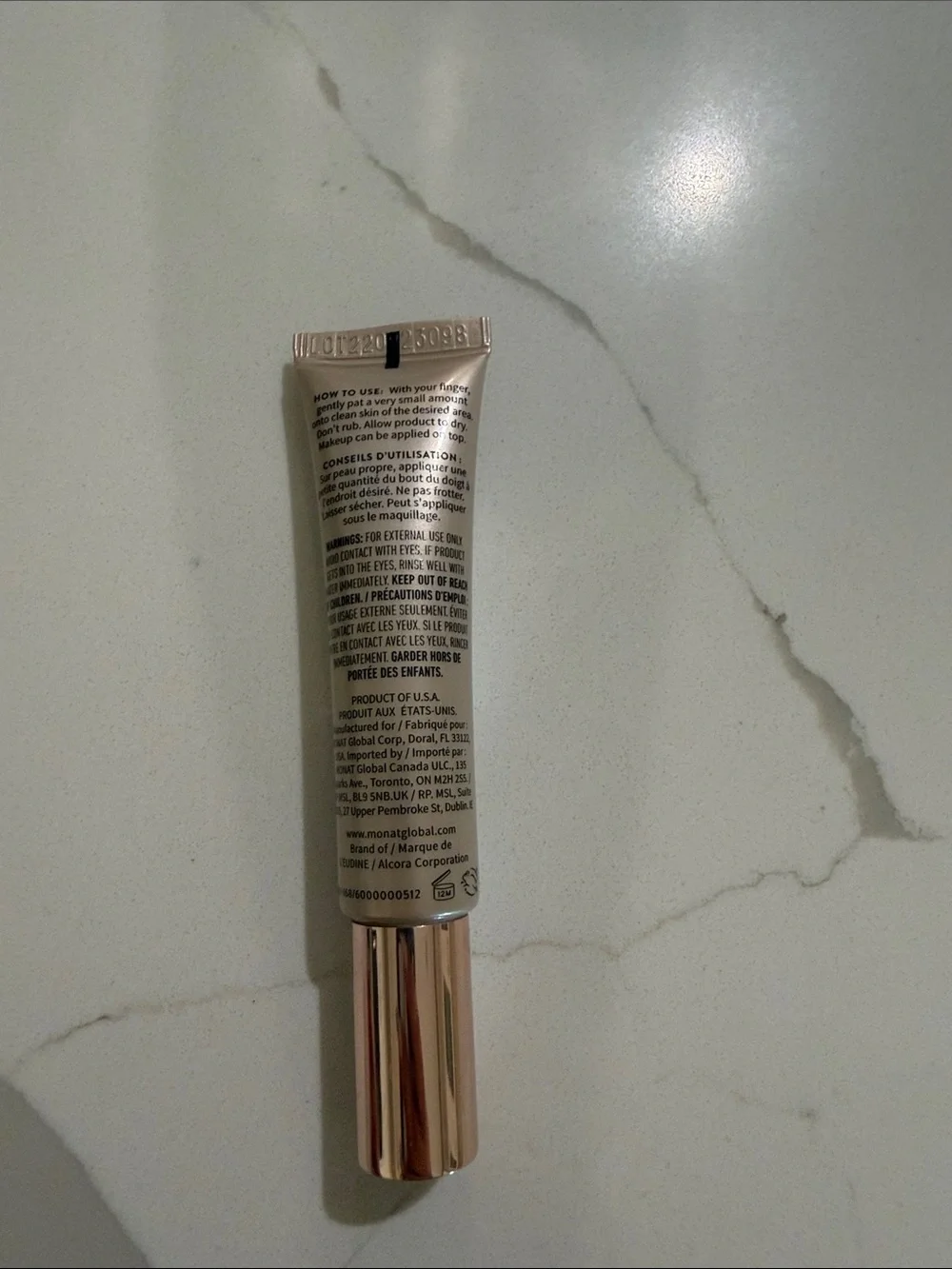 MONAT 30 Second Miracle Instant Perfector Primer — Rose Gold